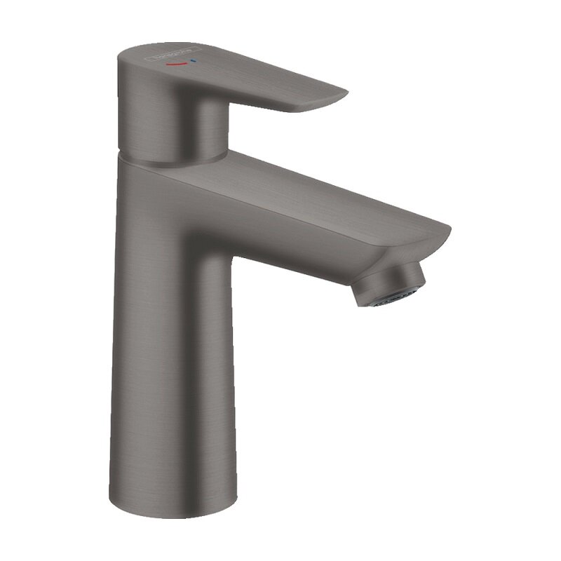 Изображение товара Смеситель для раковины Hansgrohe Talis E донный клапан хром-черный матовый