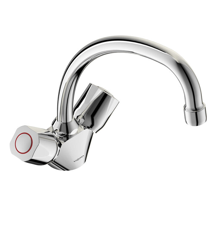 Изображение товара Смеситель Vidima ИСКАР (ISCAR) BA168AA для кухонной мойки, поворотный излив, хром