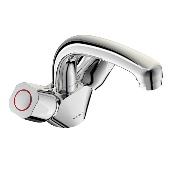 Изображение товара Смеситель Vidima ИСКАР (ISCAR) BA166AA для раковины, поворотный излив, хром