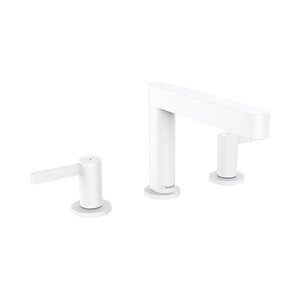 Изображение товара Смеситель для раковины Hansgrohe Finoris, 76033700, донный клапан Push-Open, белый матовый