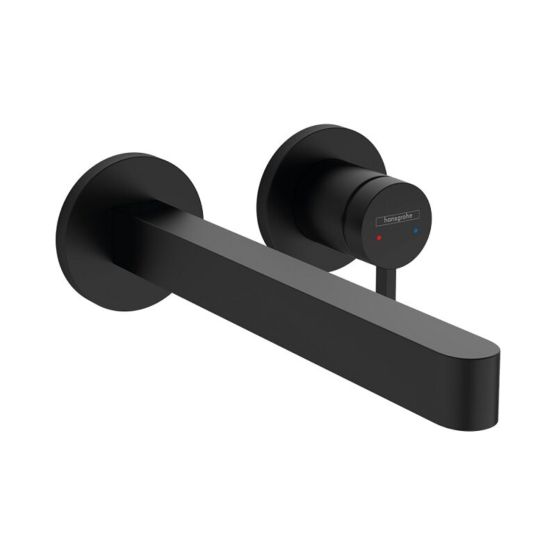Изображение товара Смеситель для раковины Hansgrohe Finoris 24 см с черным матовым покрытием
