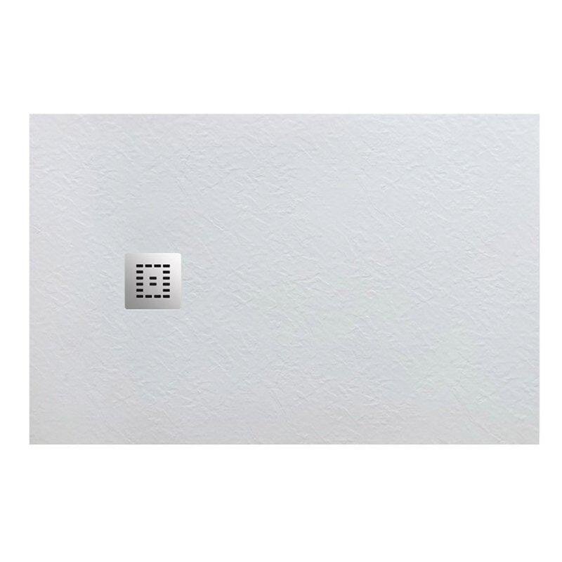 Изображение товара Душевой поддон BelBagno TRAY-MR-UNO-AH-140/80-35-W-CR из искусственного мрамора низкий белый