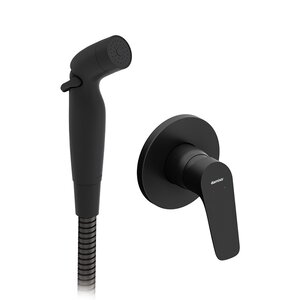 Изображение товара Гигиенический душ Damixa Jupiter, 777510300, со смесителем, цвет черный матовый