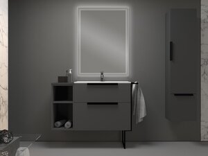 Изображение товара Тумба под раковину Cezares Urban, 55160, 75 см, цвет Grigio opaco