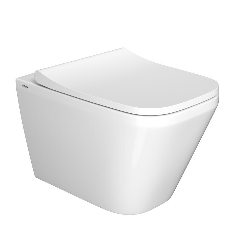Изображение товара Подвесной безободковый унитаз Vitra Integra Square, белый, 36.5х54.5х34.5 см