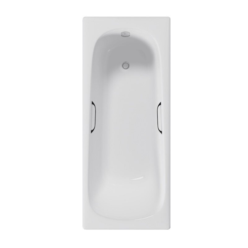 Изображение товара Ванна чугунная Delice Continental DLR230627R, 180 х 80 см, без покрытия, с отверстиями под ручки, без ручек, цвет белый