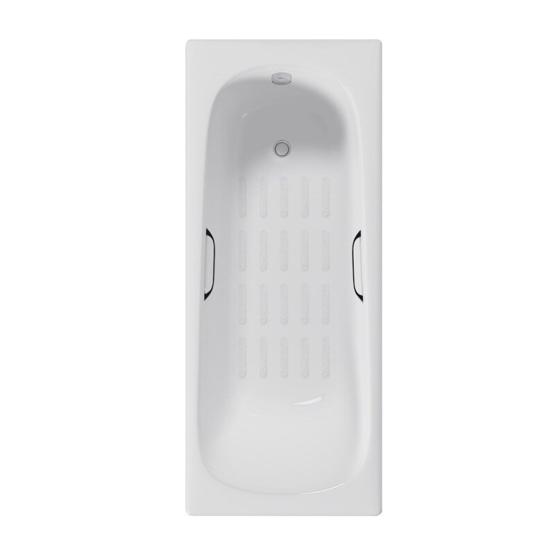 Изображение товара Ванна чугунная Delice Continental DLR230627R-AS, 180 х 80 см, антискользящее покрытие, с отверстиями под ручки, без ручек, цвет белый