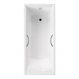 Изображение товара Ванна чугунная Delice Prestige DLR230614R, 160 х 70 см, без покрытия, с отверстиями под ручки, без ручек, цвет белый