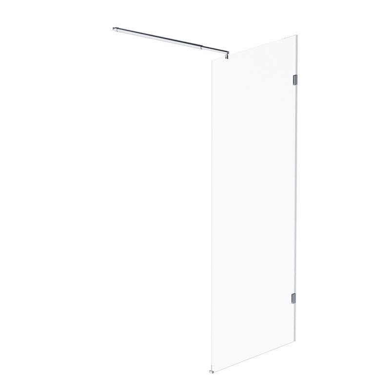 Изображение товара Душевая стенка Am.Pm X-Joy W94WI-90-F1-MTE, 90 см, со свободным входом, стекло прозрачное, фурнитура хром