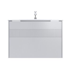 Изображение товара Тумба под раковину Am.Pm Func M8FFUX1002WM, 100 см, 2 ящика, подвесная/напольная, цвет белый матовый