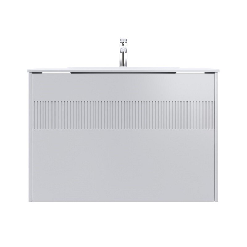 Изображение товара Тумба под раковину Am.Pm Func M8FFUX1002WM, 100 см, 2 ящика, подвесная/напольная, цвет белый матовый
