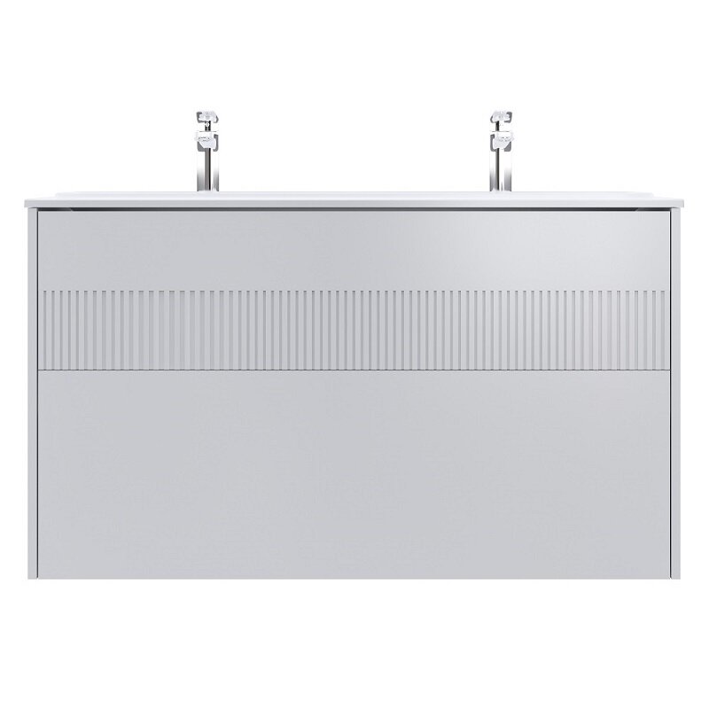 Изображение товара Тумба под раковину Am.Pm Func 120 см белая матовая 2 ящика