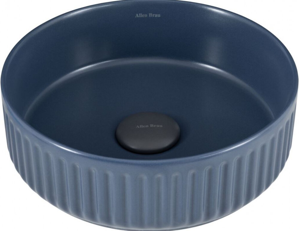 Изображение товара Раковина Allen Brau Fantasy 4.11032.ID накладная керамическая 36 см индиго
