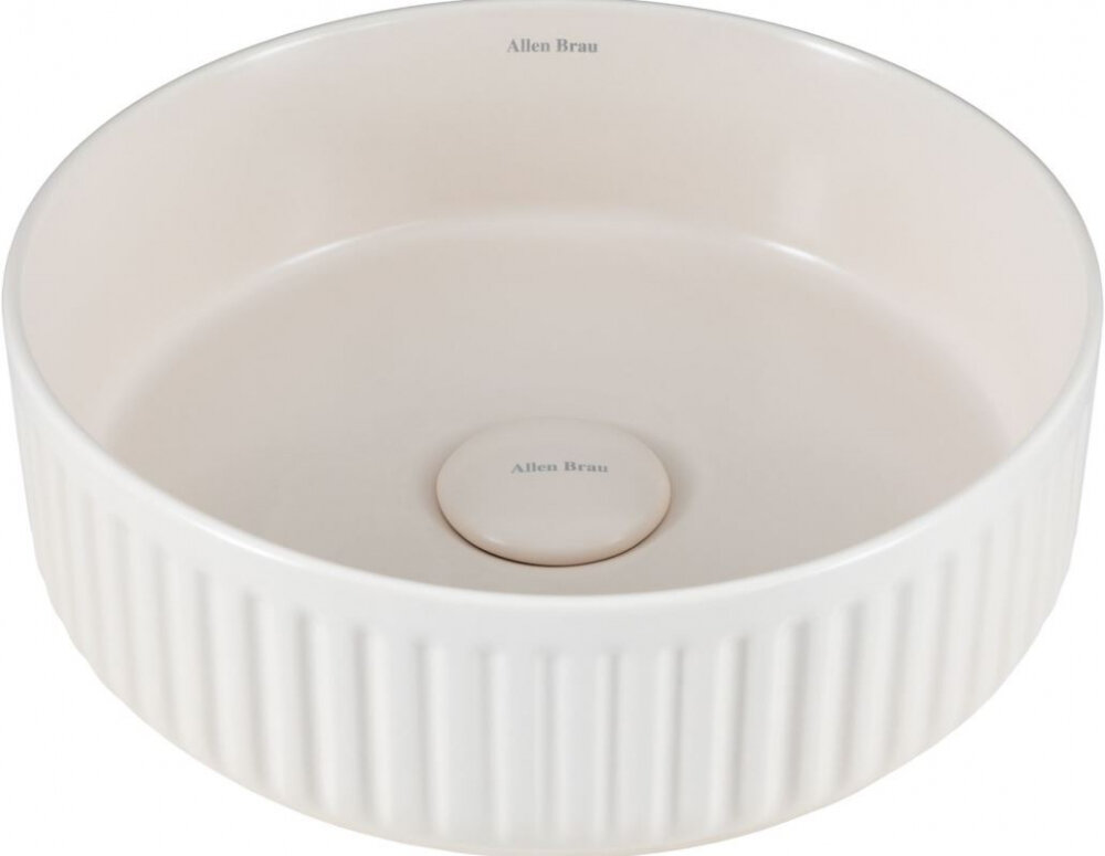 Изображение товара Накладная керамическая раковина Allen Brau Fantasy 36 см, айвори, Германия