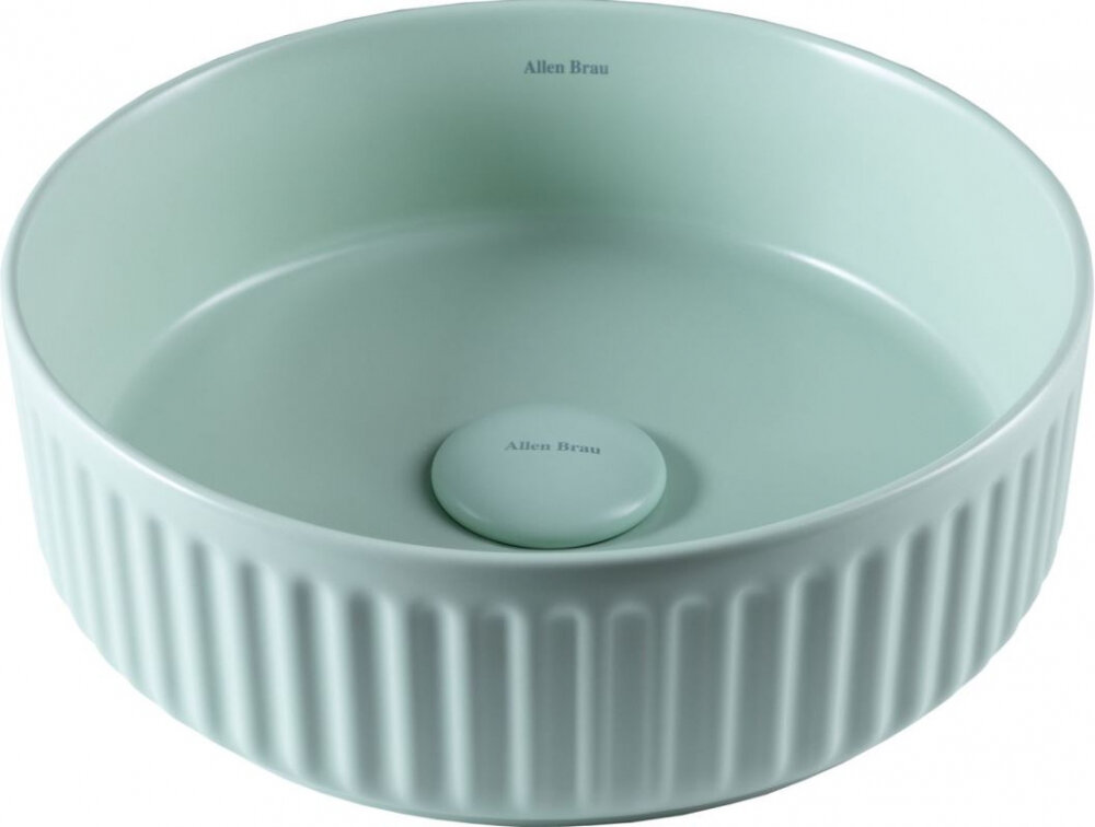 Изображение товара Раковина Allen Brau Fantasy 4.11032.MT, 36 см, накладная, керамика, мятный