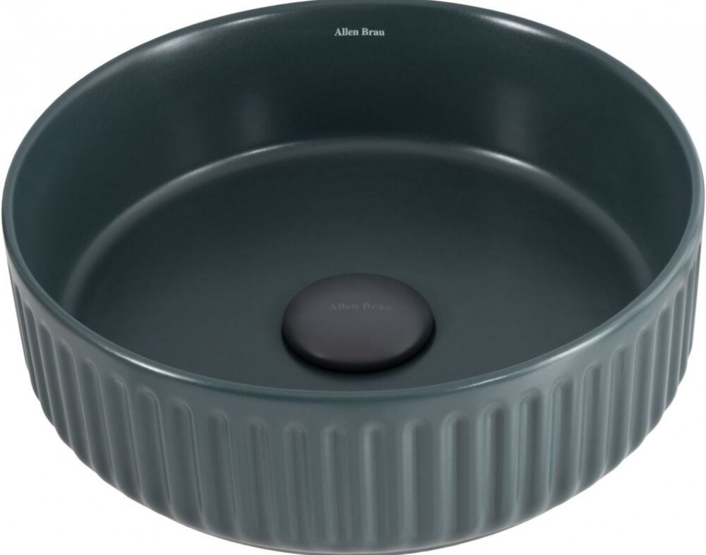 Изображение товара Накладная керамическая раковина Allen Brau Fantasy 36 см петроль