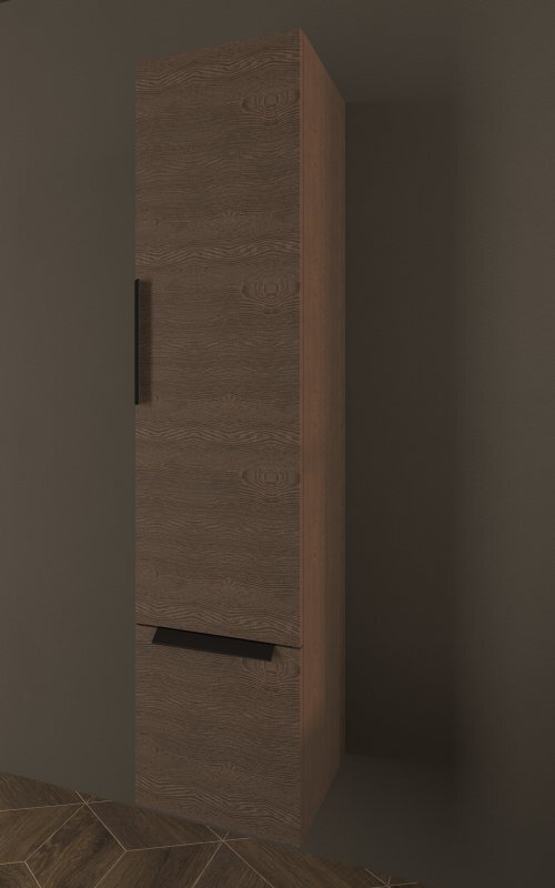 Изображение товара Шкаф-пенал для тумбы Cezares Urban, 55182, 35 см, цвет Frassino scuro