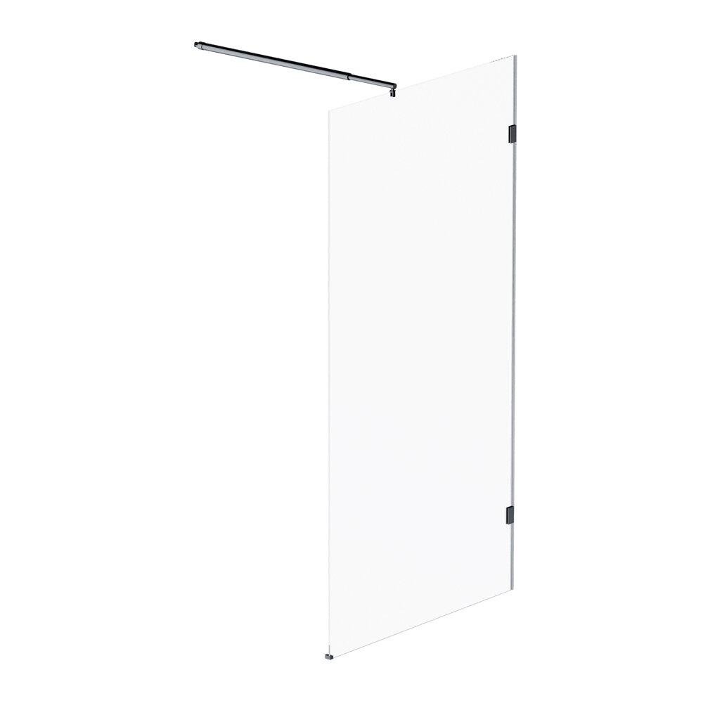 Изображение товара Душевая стенка Am.Pm X-Joy W94WI-100-F1-BTE 100 см со свободным входом стекло прозрачное черный мат