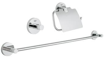 Изображение товара Набор аксессуаров Grohe Essentials 40775001 для ванной с крепежом
