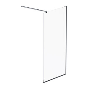 Изображение товара Душевая стенка Am.Pm Func W84WI-100-F1-BTE, 100 см, черный профиль
