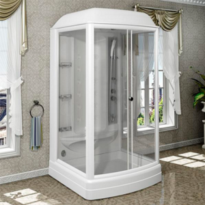 Изображение товара Душевая кабина Радомир Диана 1 1-05-1-0-0-0641, 118 х 108 см, стекло матовое, профиль белый