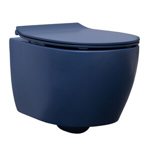 Изображение товара Allen Brau Fantasy 4.11004.ID подвесной безободковый унитаз индиго 36.3x51x40 см