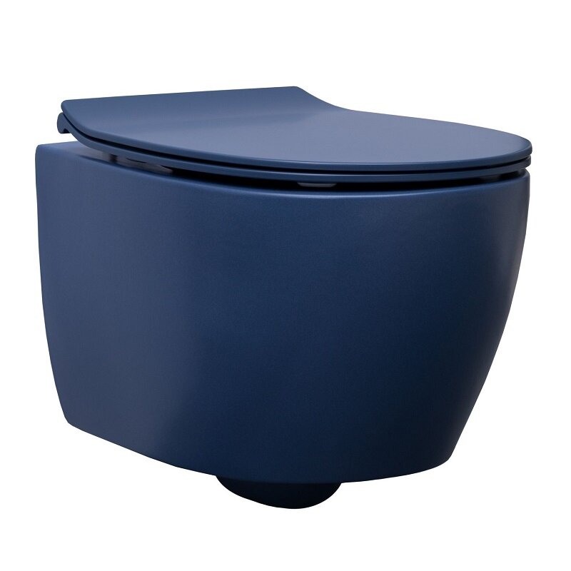 Изображение товара Allen Brau Fantasy 4.11004.ID подвесной безободковый унитаз индиго 36.3x51x40 см