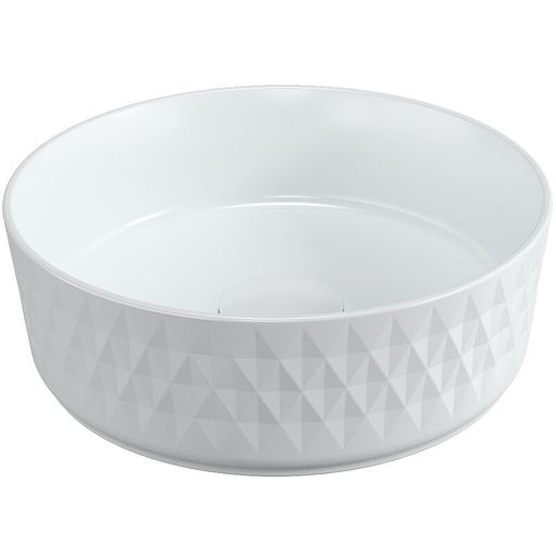 Изображение товара Раковина накладная из керамики 36 см белая Allen Brau Fantasy