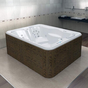 Изображение товара Ванна гидромассажная Радомир DeLuxe Platinum 1-30-0-0-5-053Б, 210 x 165 см, цвет белый