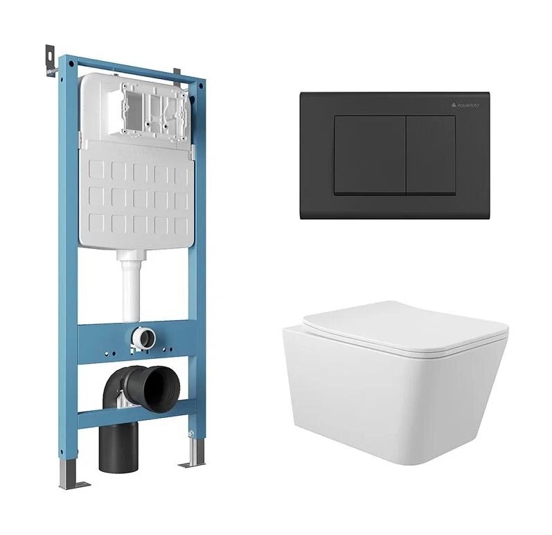 Изображение товара Комплект Aqueduto AQDS015: инсталляция и унитаз Macio с микролифтом