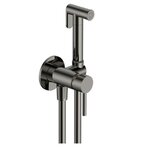 Гигиенический душ Aquame Siena, AQM6217GM, со смесителем, вороненая сталь, gunmetal - фото 1