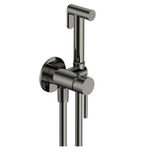 Изображение товара Гигиенический душ Aquame Siena AQM6217GM со смесителем вороненая сталь gunmetal