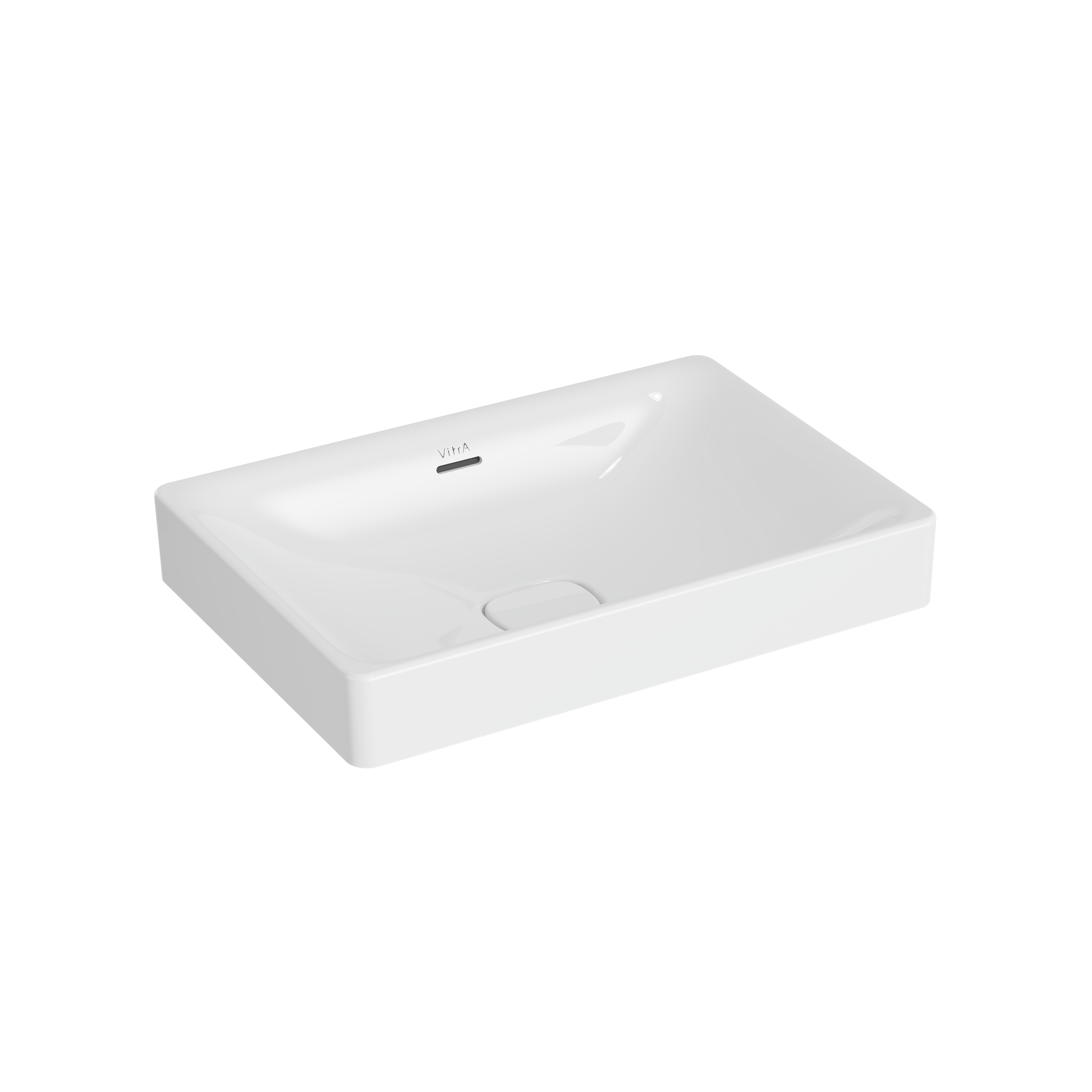 Изображение товара Раковина Vitra Metropole 7535B003-067, 60 см, белая, накладная, прямоугольная