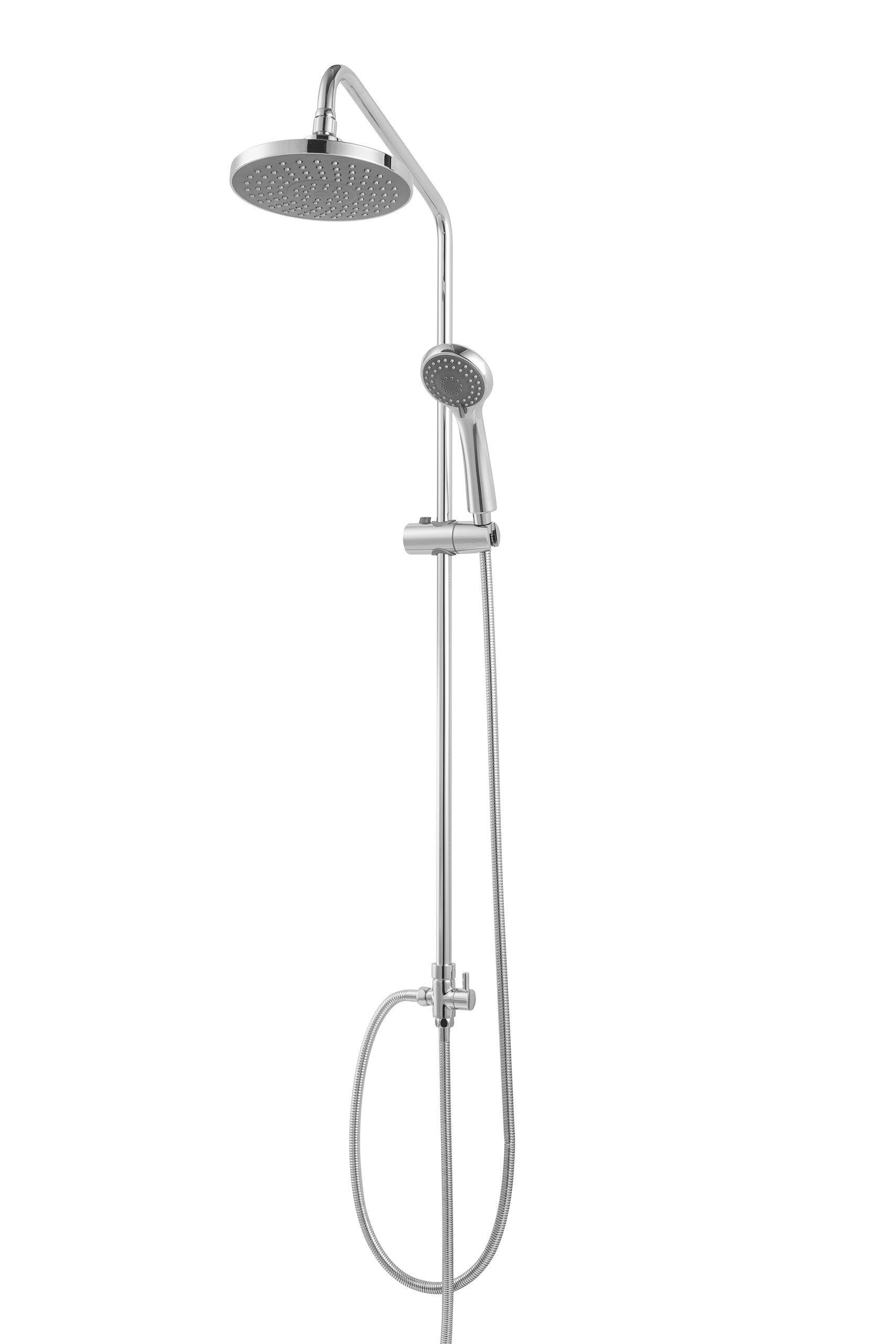 Изображение товара Душевой гарнитур Bravat FIT R D283CP-2-RUS с верхним душем, 1 режим струи