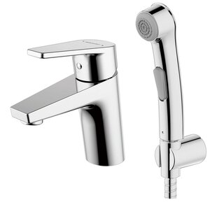 Изображение товара Смеситель Bravat Line F15299C-2 для раковины с гигиеническим душем