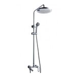 Душевая система Bravat Opal C F6125183CP-A1-RUS для ванны, круглой формы, с изливом, покрытие: хром - фото 1