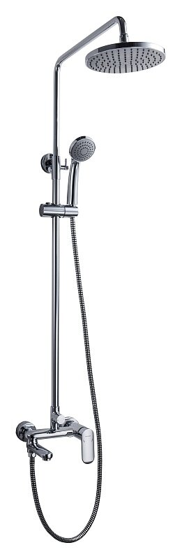 Изображение товара Душевая система Bravat Opal R F6125183CP-A2-RUS для ванны, круглой формы, покрытие: пластик/хром