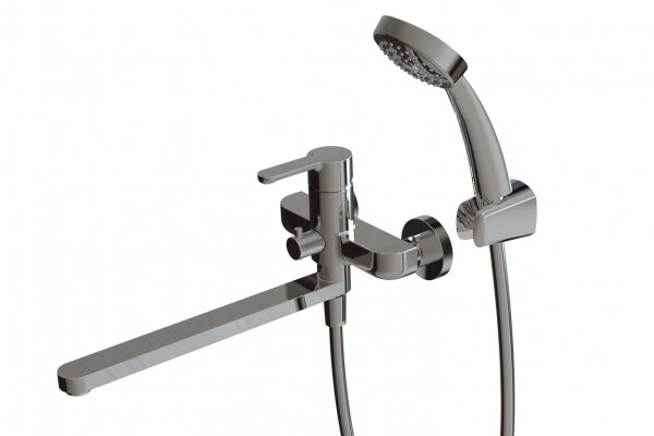 Изображение товара Смеситель для ванны Bravat Stream F63783C-LB с поворотным изливом и хромом