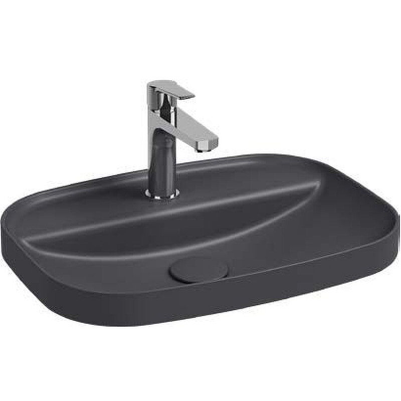 Изображение товара Накладная керамическая раковина Allen Brau Fantasy 55х40 см антрацит