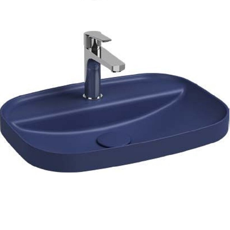 Изображение товара Накладная керамическая раковина Allen Brau Fantasy 4.11034.ID, индиго, 55см