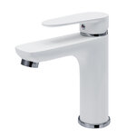 Смеситель для раковины Aringa Рейн AR02008WH, белый/хром - фото 1