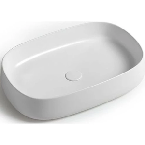 Изображение товара Раковина White Ceramic Jumper W070701 керамическая овальная белая 60 см