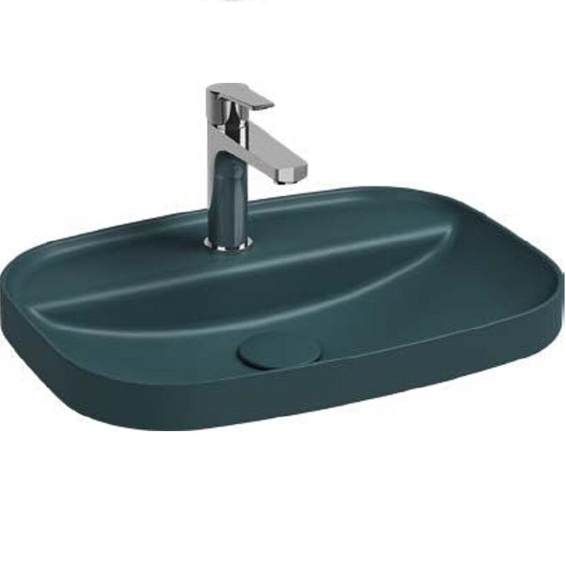 Изображение товара Раковина Allen Brau Fantasy 4.11034.PT 55x40 см накладная керамическая петроль