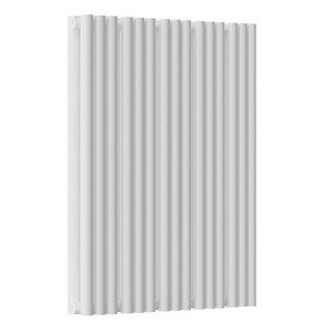 Изображение товара Радиатор стальной трубчатый Empatiko Takt S2-592-500 Silk White, ширина 59.2 см, высота 53.6 см, 30 секций, боковое подключение, двухрядный, шелковистый белый