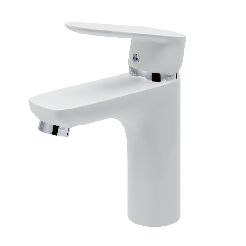 Изображение товара Смеситель для раковины Aringa Рейн AR02011WH белый/хром