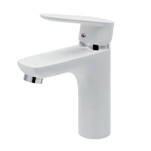 Изображение товара Смеситель для раковины Aringa Рейн AR02011WH, белый/хром