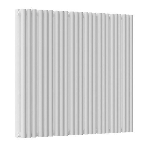 Изображение товара Радиатор стальной трубчатый Empatiko Takt S2-952-500 Silk White, ширина 95.2 см, высота 53.6 см, 48 секций, боковое подключение, двухрядный, шелковистый белый