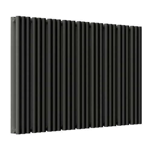 Изображение товара Радиатор стальной трубчатый Empatiko Takt S2-1072-500 Coal Black, ширина 107.2 см, высота 53.6 см, 54 секции, боковое подключение, двухрядный, угольный черный