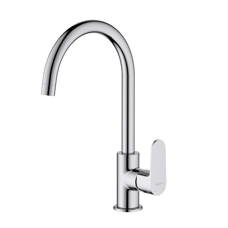 Изображение товара Смеситель для кухонной мойки Aquatek Оберон AQ1282CR хром однорычажный