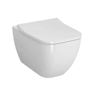 Изображение товара Подвесной безободковый унитаз Vitra Shift, функция биде, крышка микролифт, белый, для установки под смеситель в стене, 7742B003-0559/191-003-009